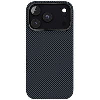 Чехол защитный VLP Kevlar Case с MagSafe для iPhone 18 Pro (Dark Blue)